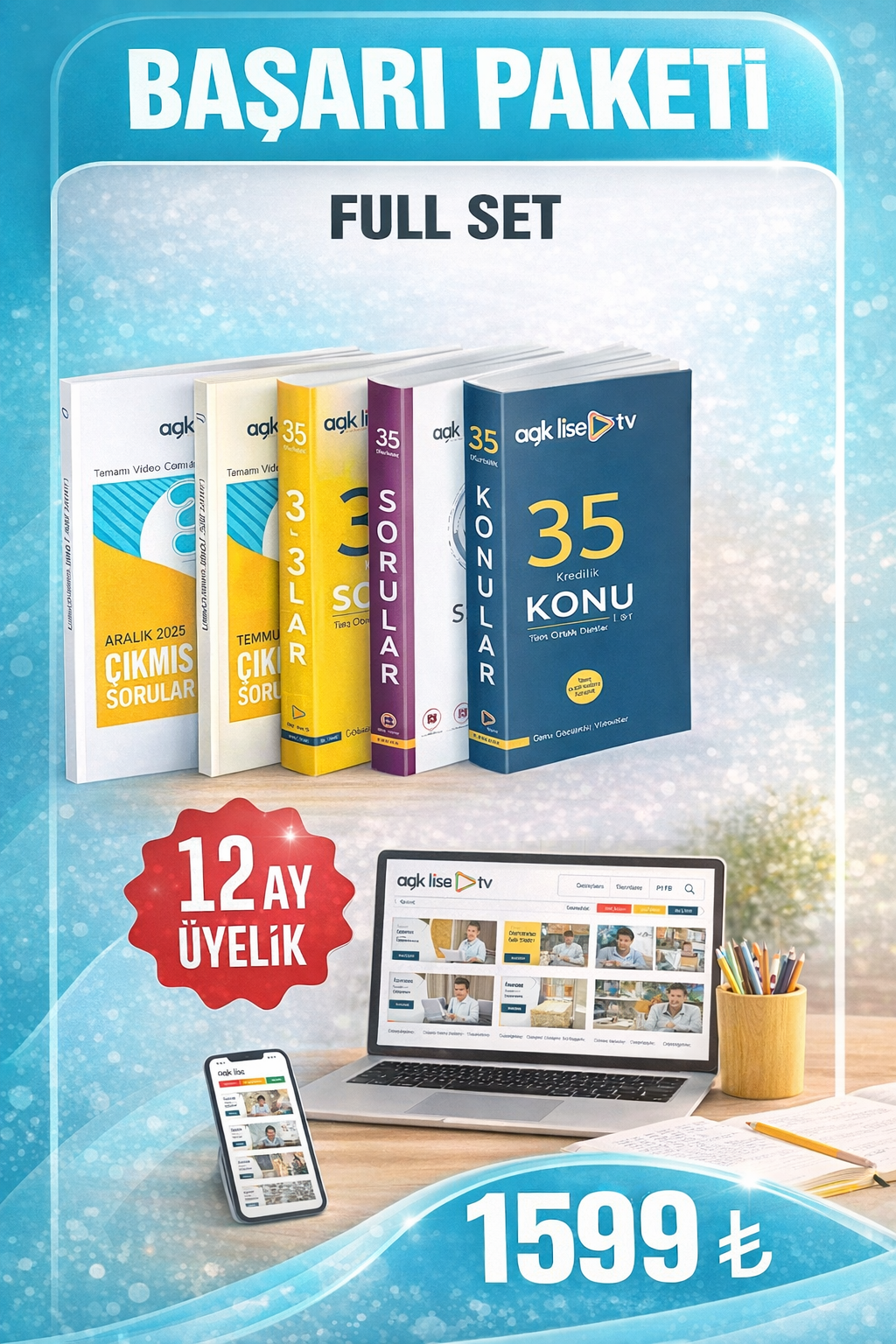 Tüm Dersler Başarı Paketi Full Set